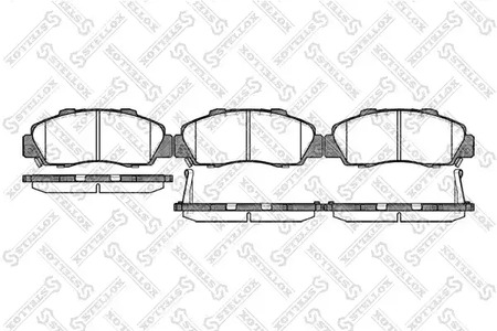 362 032B-SX STELLOX колодки дисковые п.